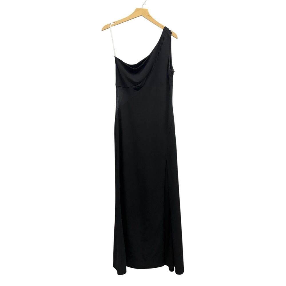 Lulus Modern Attraction Black One-Shoulder Mermaid Maxi Dress size XL - Picture 4 of 5